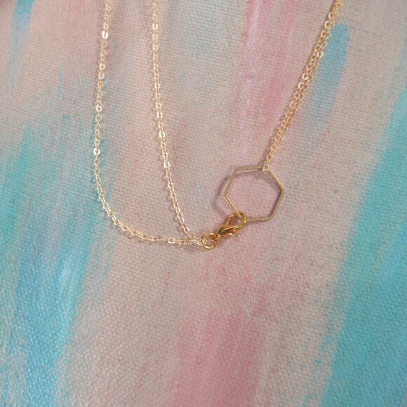 Gemstone Perfume Bottle, Rainbow Fluorite and Brass - Picture 4 of 5